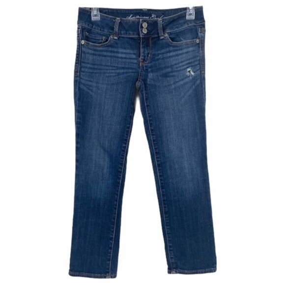 American Eagle Artist Jean Medium Wash Size 2 - Picture 1 of 7